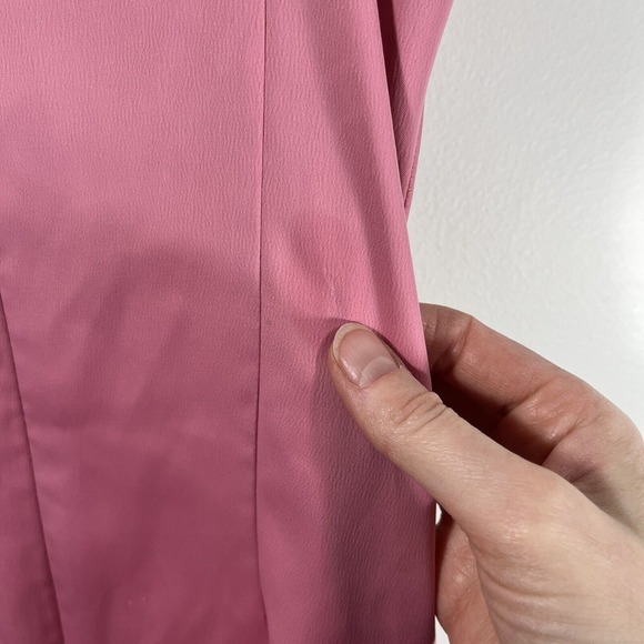 Urban Outfitters Pink Satin‎ Slip Dress Women's Small - Picture 9 of 9